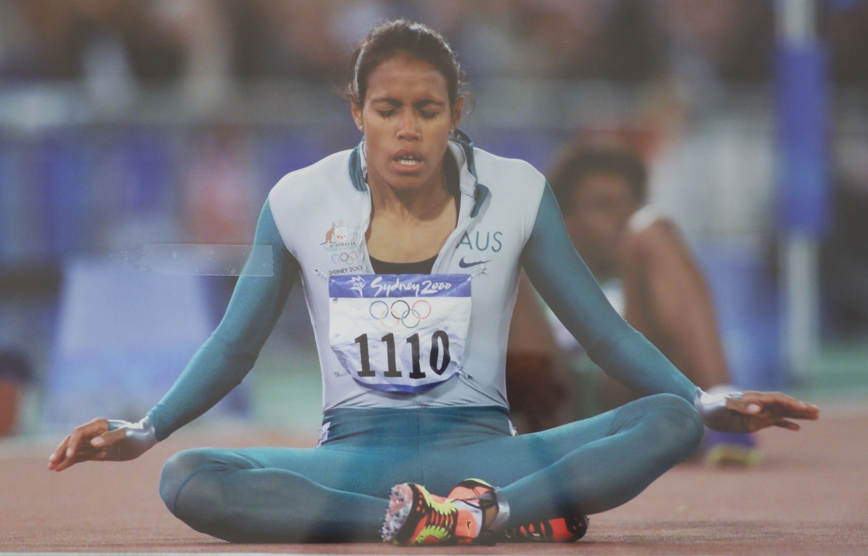 A collection of ten assorted photographs of Olympic athletes, approximately 45 x 57cm